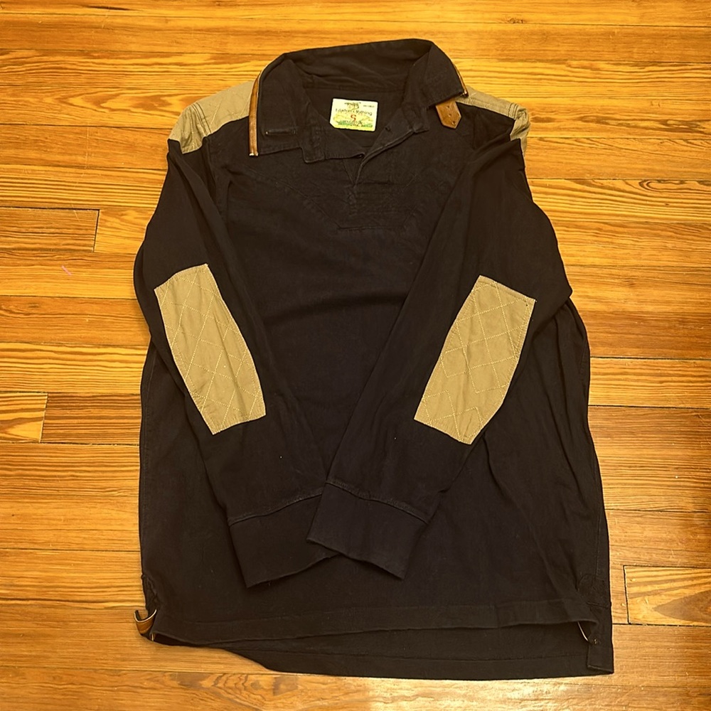 Navy blue motorcycle shirt